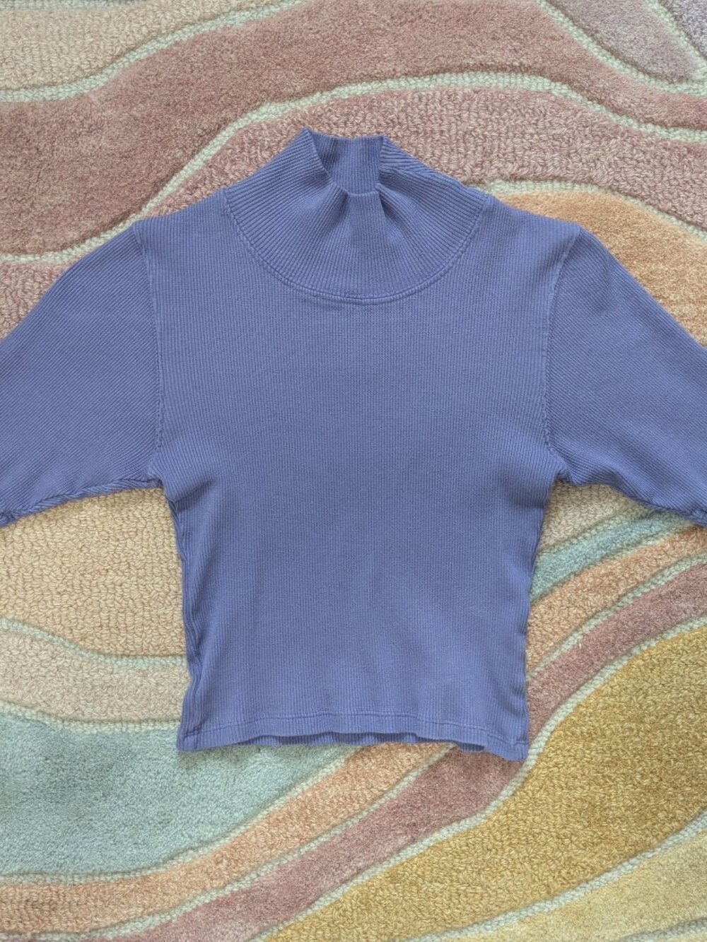 Big Bud Press Faded Grape Half Sleeve Turtleneck
